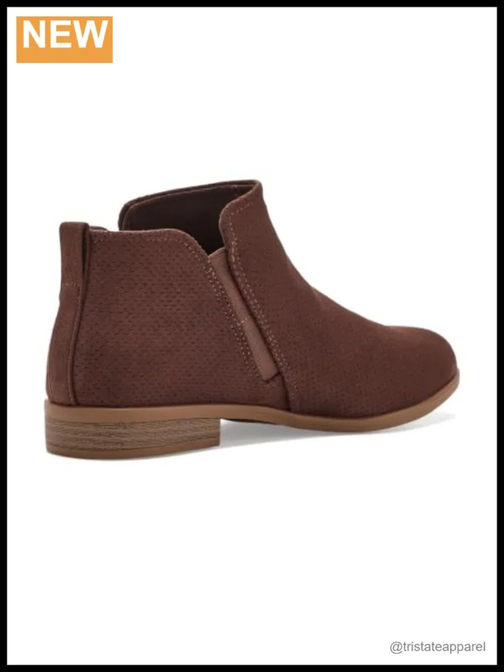 Recycled Fabric Ankle Booties Zip Block Heel Sustainable Comfort